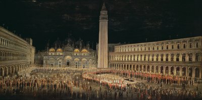 Candlelit Procession through Piazza San Marco by Pietro Antoniani